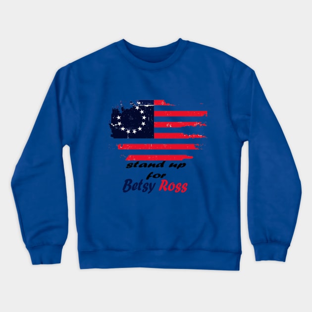 betsy ross Crewneck Sweatshirt by Bnjaminstore